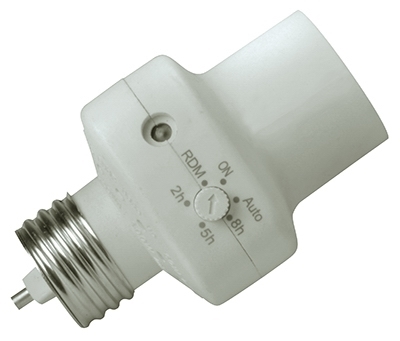 59406WD Light Control Socket, 120 V, 60 W, White