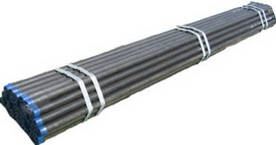 GS110BTBE Gas Pipe, 10 ft L, Threaded, Steel