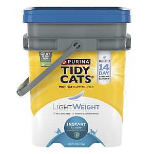 Lightweight Instant Action 16504 Clumping Cat Litter, 17 lb Pail, Scented