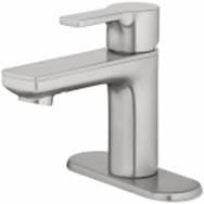 HomePointe Series 3450-B1-A04-MC Lavatory Faucet with Pop-Up, 1-Faucet Handle, Metal, Brushed Nickel