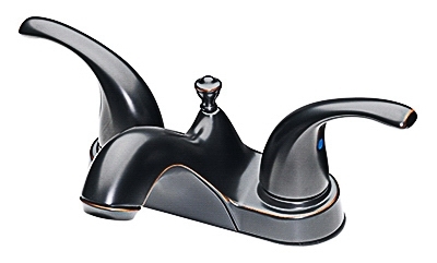 HomePointe Series 3886-B227-MC Lavatory Faucet with Pop Up, 2-Faucet Handle, Metal, Brushed Bronze