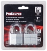 HD00012-D-3L Padlock Set, Standard Shackle, 1/4 in Dia Shackle, 1-1/4 in H Shackle, Steel Shackle, Steel Body, 2 Pack