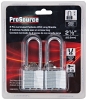 Padlock HD00020L-D-3L2 , Keyed Alike Key, Standard Shackle, 1/4 (6.3) in (mm) Dia Shackle, Steel Shackle, 2 Pack
