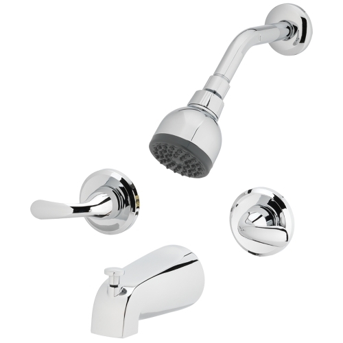 HomePointe Series 179915MC Shower Faucet, 2-Handle, Chrome Plated