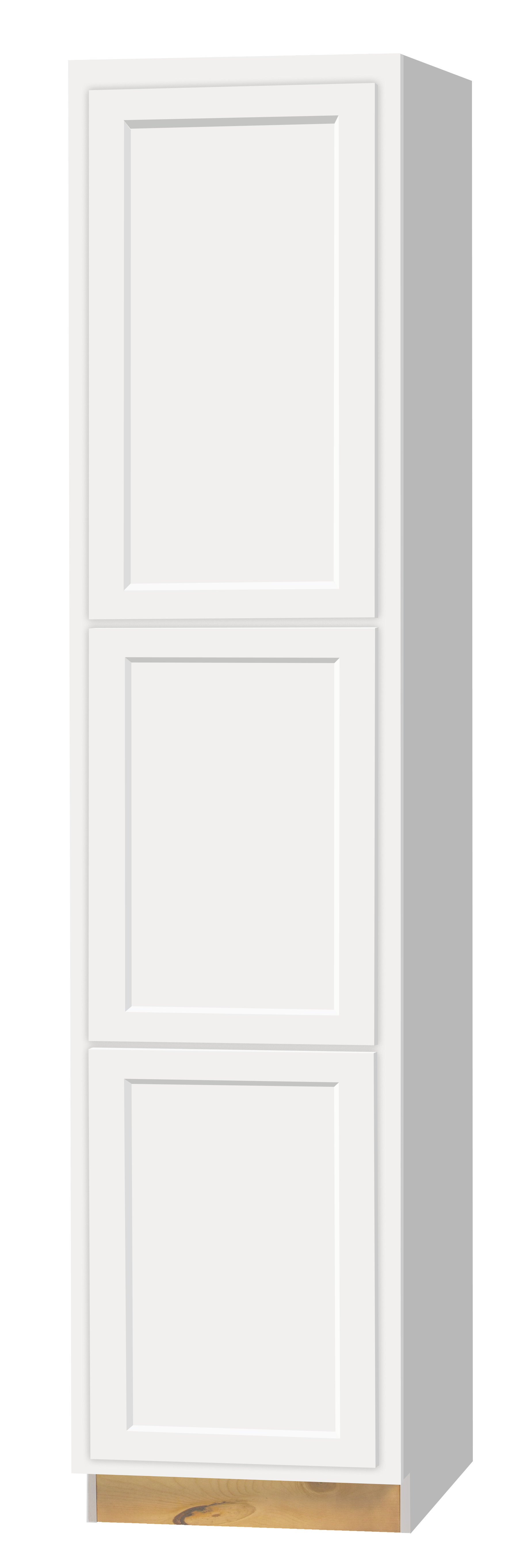 Broom / Pantry Cabinet, 24" x 24" x 96", White Shaker