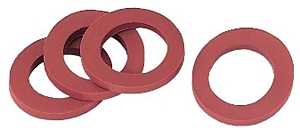 801704-1003/80136 Garden Hose Washer, 3/4 in ID, Rubber, Red