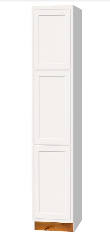 Broom/Pantry Cabinet, 18" x 24" x 84", White Shaker