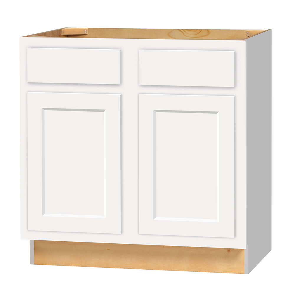 Vanity Sink Base Cabinet, 42" x 21" x 34.5", White Shaker