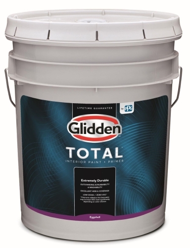 Total GLTIN20WB-05 Interior Paint and Primer, Eggshell, 5 gal