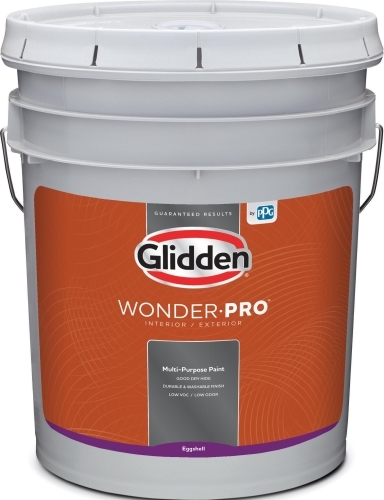 WONDER-PRO DR21849-05 Latex Paint, Eggshell, 5 gal