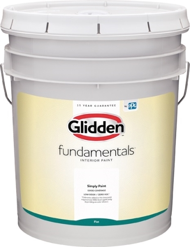Fundamentals GLFIN10WB/05 Interior Paint, Flat, 5 gal