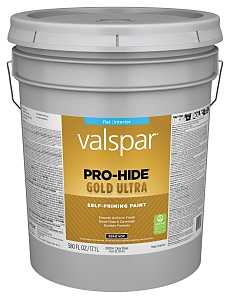 6100 Series 028.0061004.008 Interior Self-Priming Paint, Water, Flat, Clear, 5 gal Metal Pail
