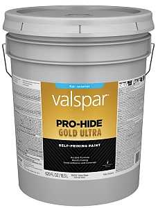 6500 Series 028.0065002.008 Exterior Self-Priming Paint, Pastel, Flat, White, 5 gal Plastic Pail