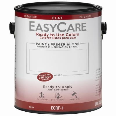 EasyCare Ready To Use Interior Paint Flat White, 1G