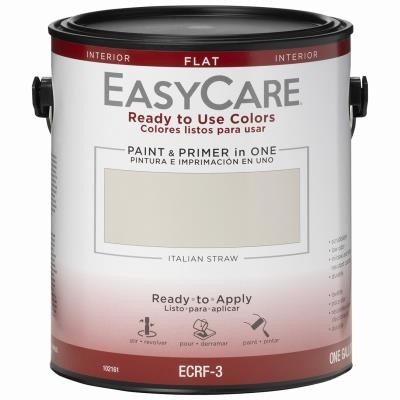 EasyCare Ready To Use Interior Paint, Flat Italian Straw, 1G