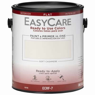 EasyCare Ready To Use Interior Paint, Flat Soft Cashmere, 1G