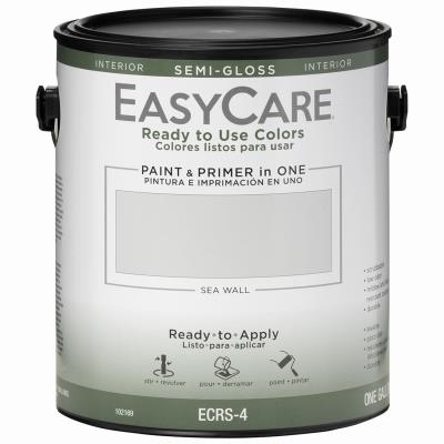 EasyCare Ready To Use Interior Paint, Semi-Gloss Sea Wall, 1G