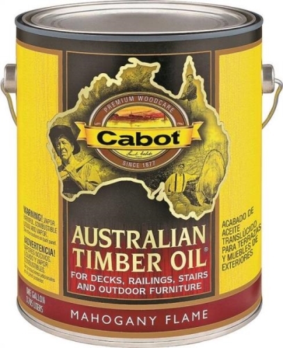 140.0003459.007 Australian Timber Oil, Flat, Mahogany Flame, 1 gal