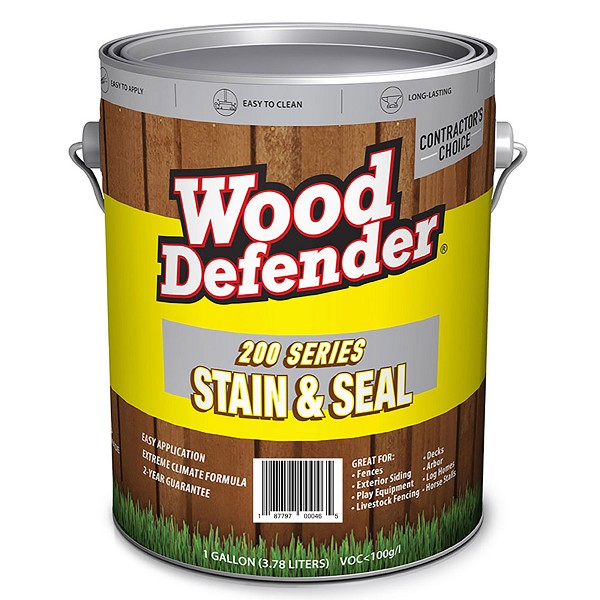 200 200303-1 Stain and Sealer, Transparent, Leatherwood, 1 gal, Can