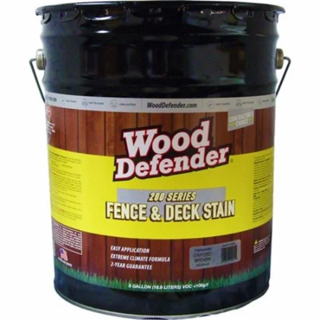 200 200304-5 Stain and Sealer, Transparent, Oxford Brown, 5 gal, Pail