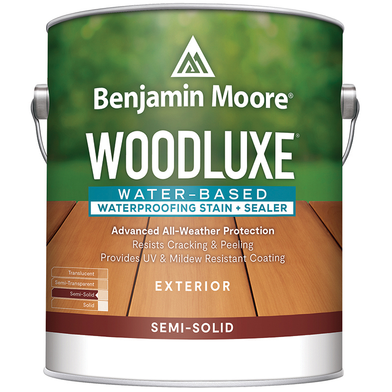Woodluxe 069306-001 Exterior Stain and Sealer, Semi-Solid, Tint Base, Liquid, 1 gal