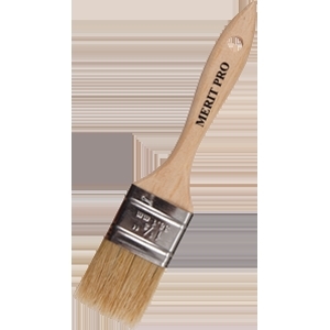 00016 Paint Brush, 1-1/2 in W, Chip Flat Brush, China Bristle