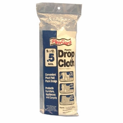 46010 Drop Cloth, 9 in L, 12 in W, Plastic