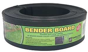 BBC4-40BK Bender Board Coil, 40 ft L, 4 in H, Composite, Black
