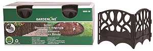 SDE-20 Lawn Edging, 20 ft L, 6 in H, Plastic, Black