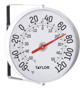 5159 Thermometer, Analog, Celsius, Fahrenheit Temperature Sensor, -50 to 50 deg C, -60 to 120 deg F
