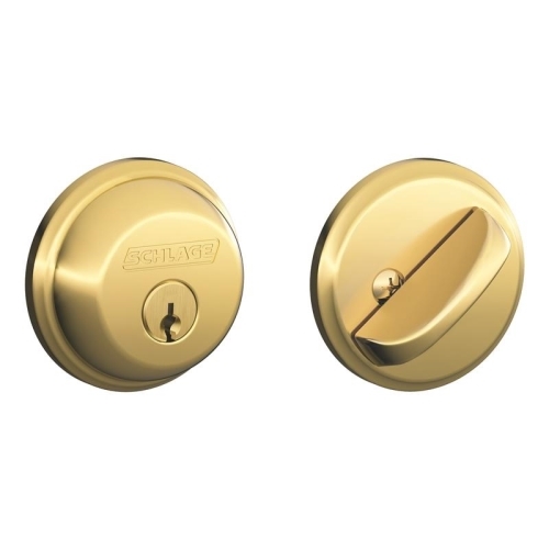B Series B360V 505 KA4 Deadbolt, Polished Brass