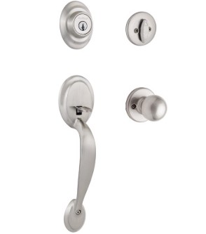 Dakota Satin Nickel Entry Handleset 1.75 in