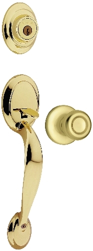 687 DAXT 3 SMT CP Combination Lockset, Dakota Design, Polished Brass, Knob Interior Handle, 3 Grade, Metal, SMT Keyway