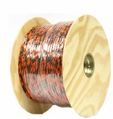 644761TV Rope, 3/8 in Dia, 400 ft L, 245 lb Working Load, Polypropylene, Black/Orange