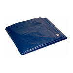 81620 Cut Size Tarp, 16 ft L, 20 ft W, 5 mil Thick, Polyethylene, Blue