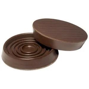 19077 Furniture Cup, Round, Rubber, 1-3/4 in Dimensions