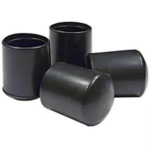 19213 Leg Tip, Vinyl, Black, 1 in Dia