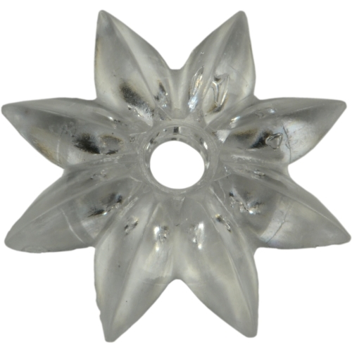 24592 Rosette with Screw, 1 in W, Clear