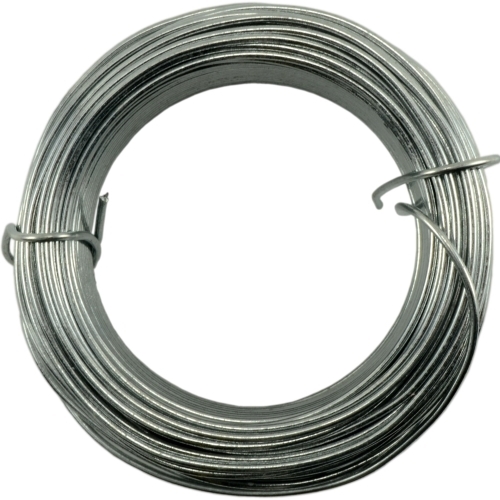 24614 Wire, 50 ft L, Galvanized, 19 ga, 5/PK