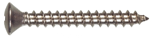 881880 Screw, #4 Thread, 1/2 in L, Coarse Thread, Oval Head, Phillips Drive, Standard Point, Stainless Steel
