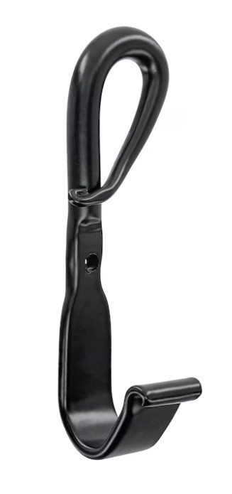 9987751 Decorative Wall Hook, 1-1/2 in W, Steel, 10 lb, 1.94 in Projection, single hook