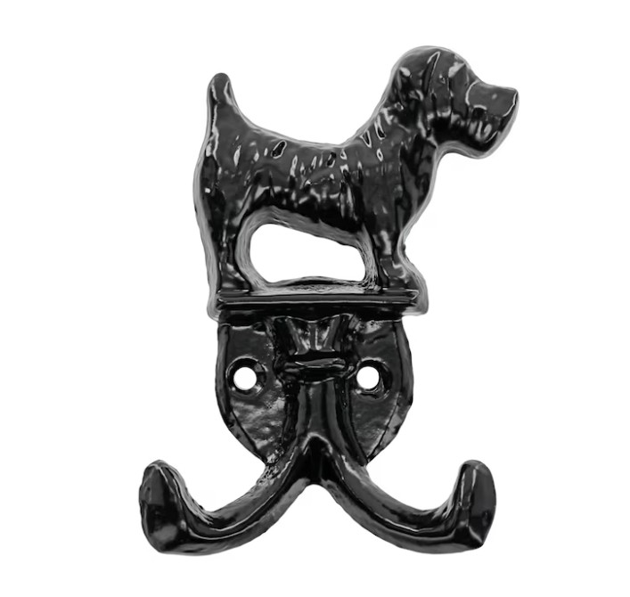 9987756 Decorative Wall Hook, 2.93 in W, Steel, 10 lb, 1.34 in Projection, single hook