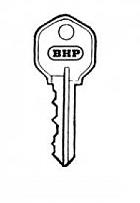 KBLK-CH Key Blank, Chrome