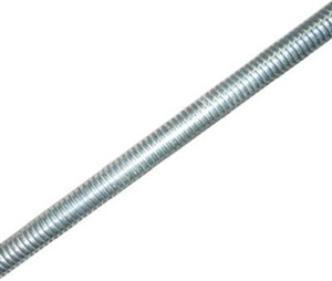ATHG58120 Threaded Rod, 10 ft L, Hot-Dipped Galvanized, Coarse Thread
