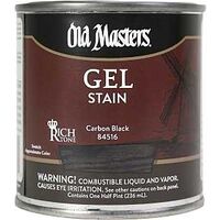 84516 Gel Stain, Semi-Transparent, Carbon Black, Liquid, 0.5 pt, Can