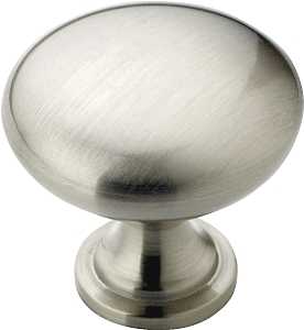 Edona Series BP53005G10 Cabinet Knob, 1-1/8 in Projection, Zinc, Satin Nickel