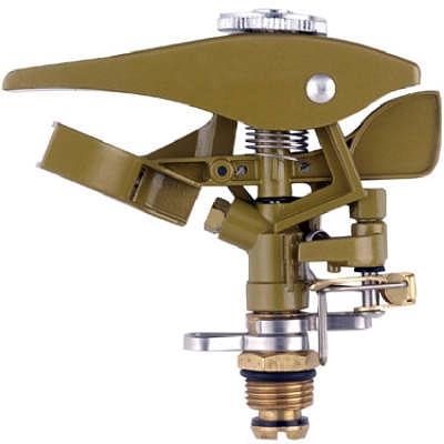 Green Thumb 967HGT Impulse Sprinkler Head, 1/2 in Connection, Brass/Zinc