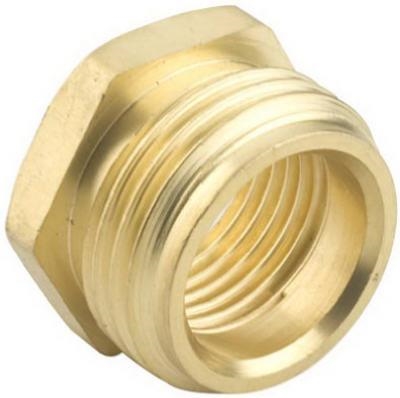 Green Thumb 7MH5FPGT Hose Quick Connector, 3/4 x 1/2 in, MNH x FNPT, Brass