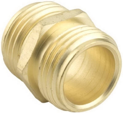 Green Thumb 7MH7MHGT Hose Quick Connector, 3/4 x 3/4 in, NH Male x NH Male, Brass