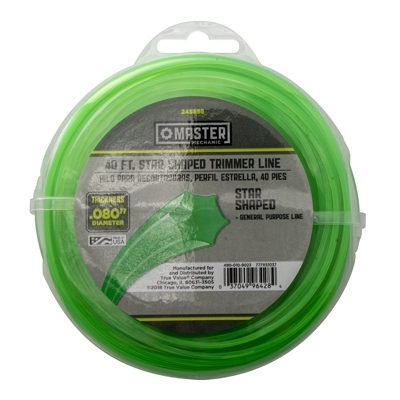 245855 Trimmer Line, 0.08 in Dia, 40 ft L, Green